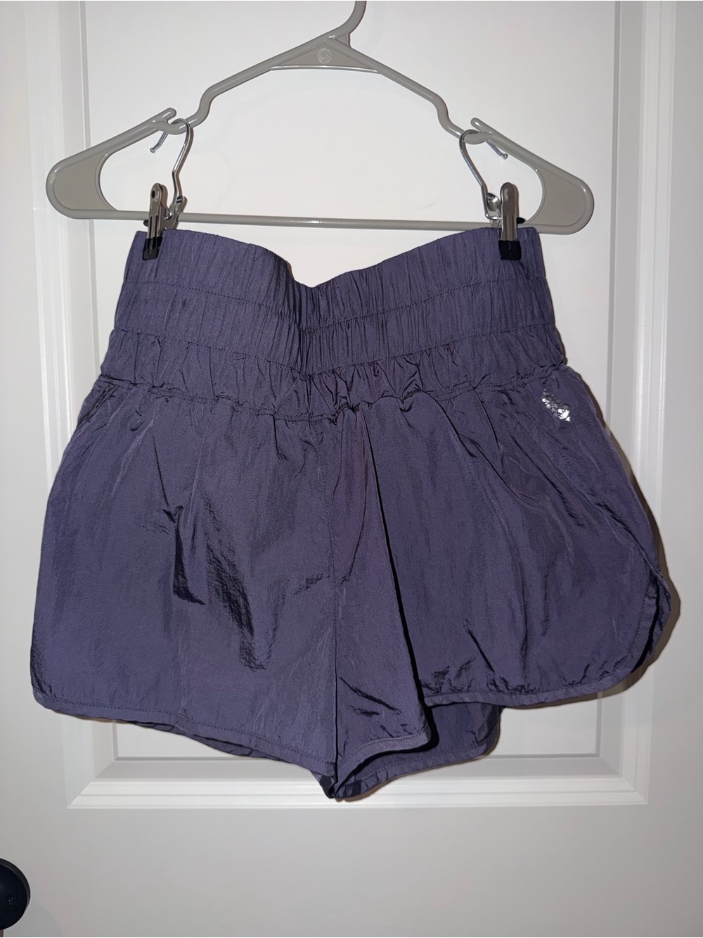 FP Movement Women's High-Waist Elastic Waist Purple Shorts Size L